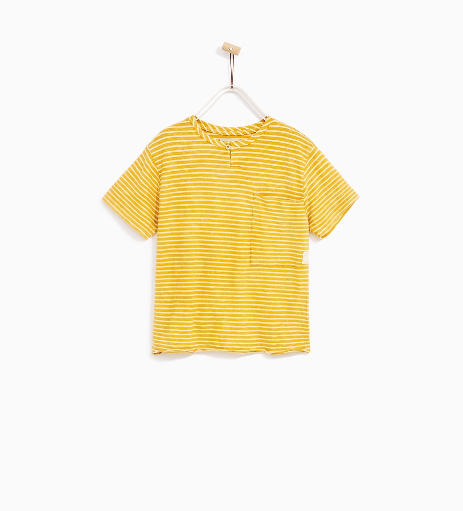 T-shirt ZARA rozm. 116 żółty