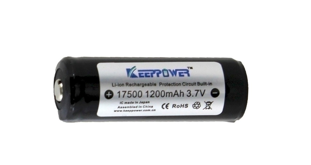 Akumulator KEEPPOWER ICR17500 1200mAh PCM 3,7V BTO