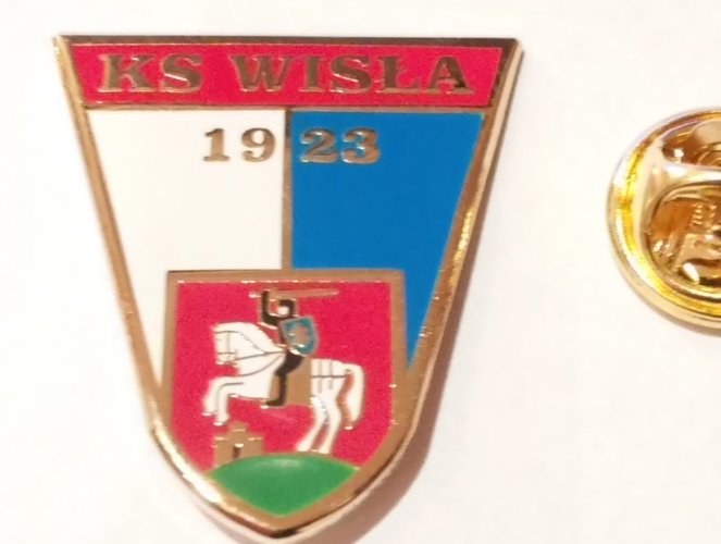 Odznaka WISŁA Puławy złota pin