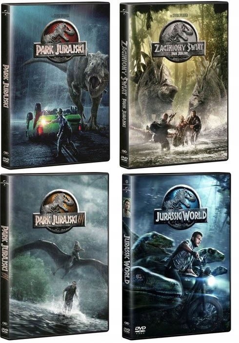 Kolekcja: Park Jurajski ( 4 DVD) wys.natychmiast