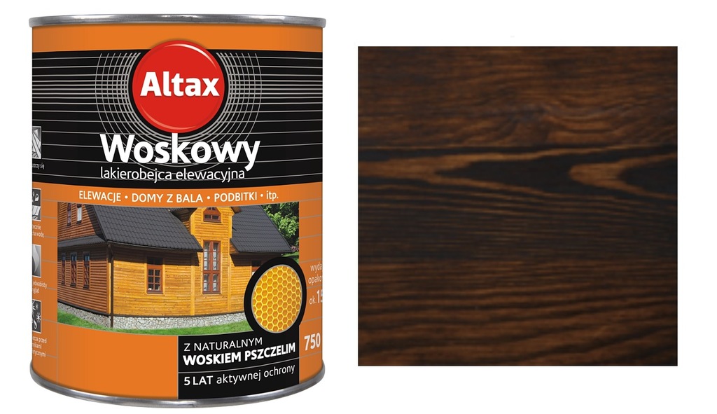 ALTAX WOSKOWY - PALISANDER ANGIELSKI 0,75L lak-bej