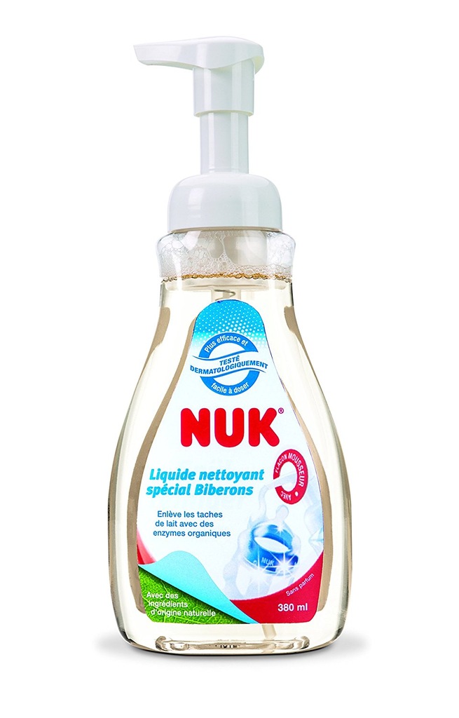 NUK PŁYN DO MYCIA BUTELEK I SMOCZKÓW 380ML POMPKA