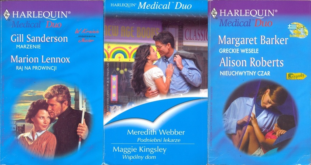 Harlequin Duo Medical zestaw 3 książek