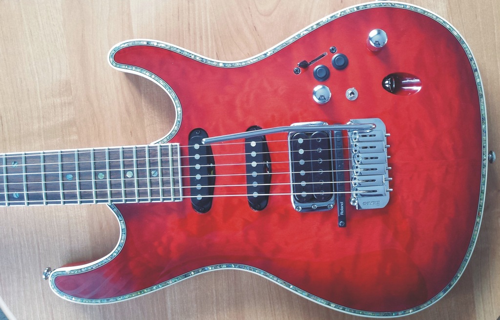 Ibanez SA360QM Roland GK 3 klucze blok. - zamiana
