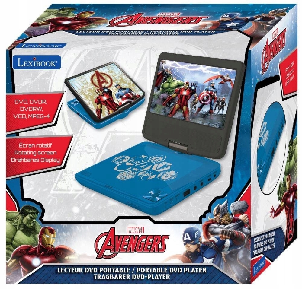 Lexibook Odtwarzacz DVD Marvel The Avengers