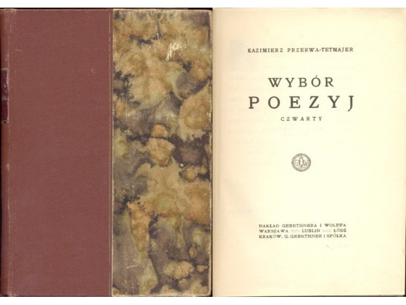 Wybór Poezji Czwarty Kazimierz Przerwa-Tetmajer