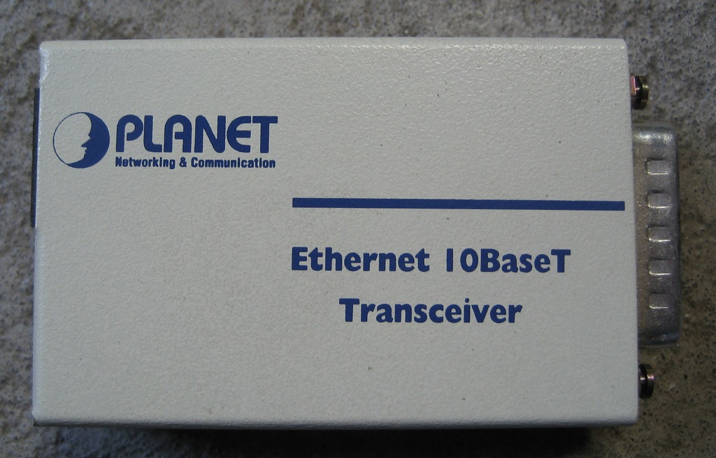 Konwerter, transceiver RJ45 AUI 10BaseT PLANET 