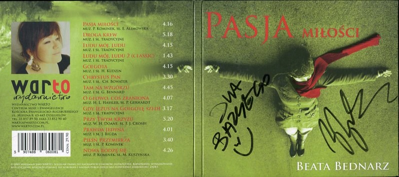 BEATA BEDNARZ - PASJA MIŁOŚCI CD DIGIPACK / AJ0277