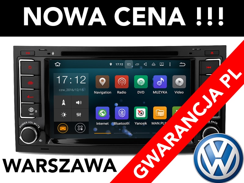 NAWIGACJA DVD RADIO VW T5 TOUAREG ANDROID 7.1 wifi