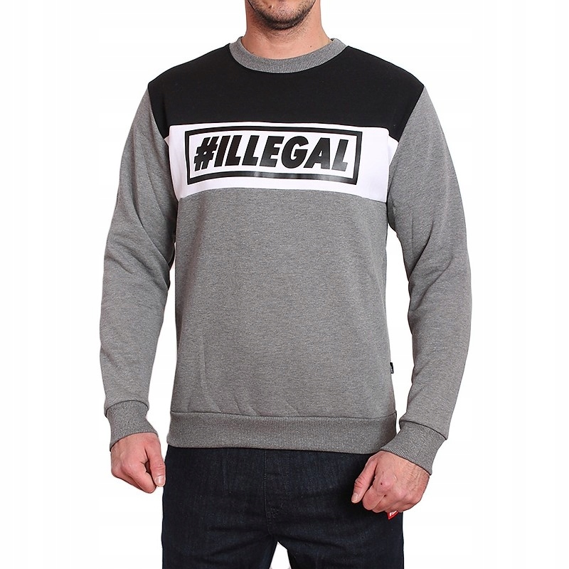 BLUZA ILLEGAL ILLEGAL 3 GREY rozm. L KAFAR DIXON3
