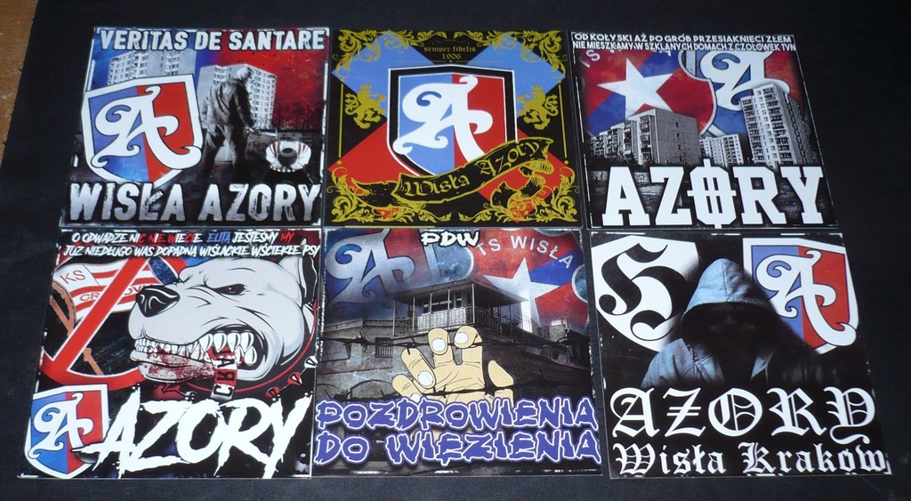 Vlepki wlepki Wisła Kraków Azory WRWE