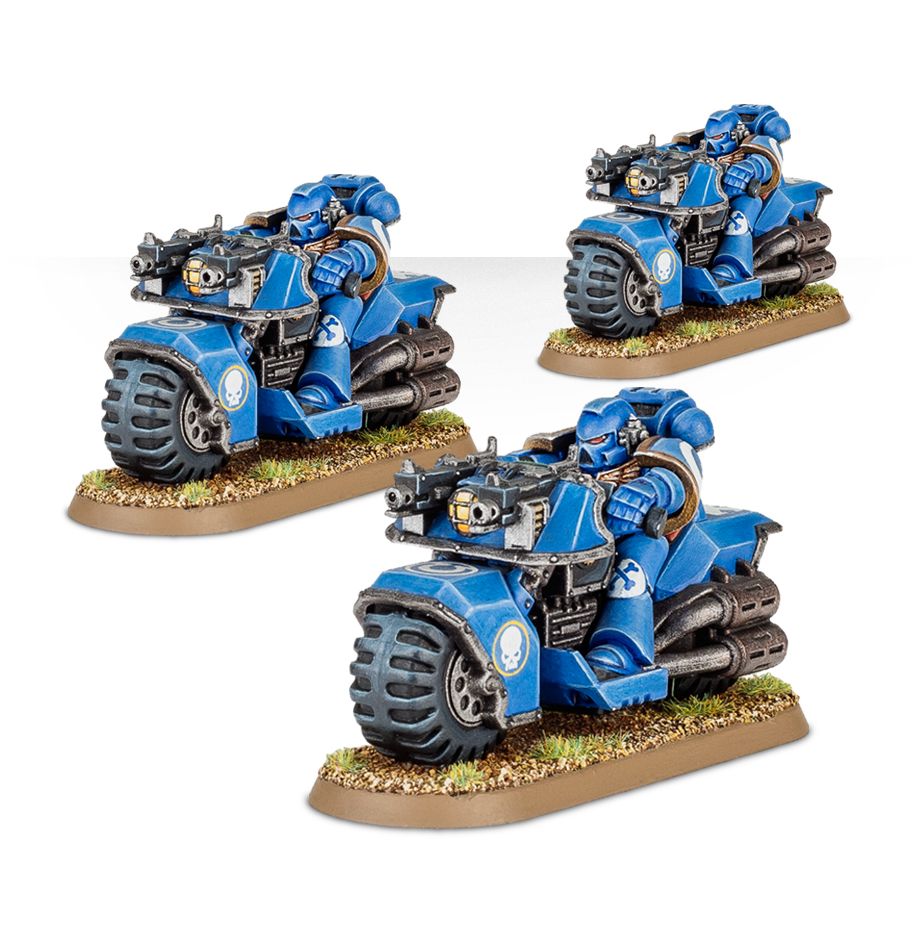 WARHAMMER 40K 40000 48-11 SPACE MARINE BIKE SQUAD