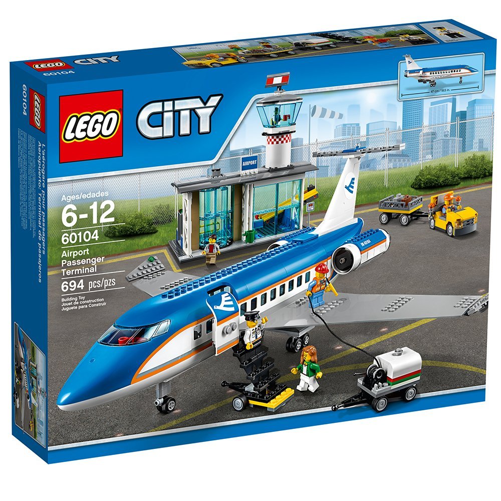 KLOCKI LEGO 60104 LOTNISKO SAMOLOT TERMINAL UNIKAT