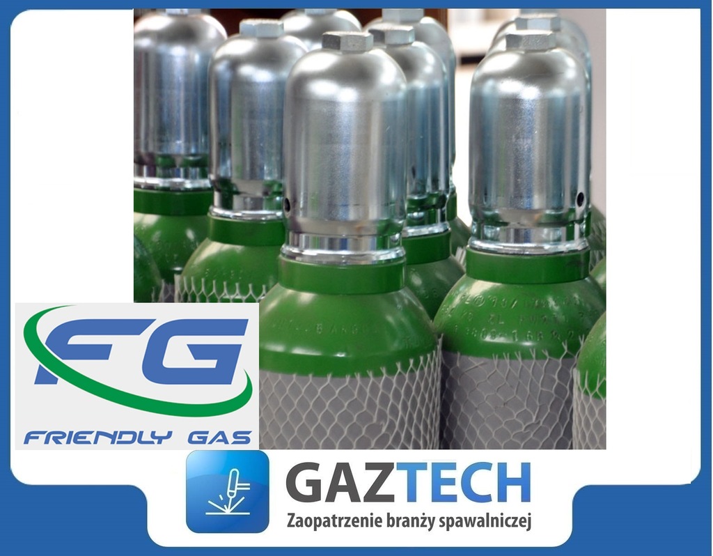 PEŁNA Butla Argon+CO2 Mieszanka 10L MIX NOWA Butle