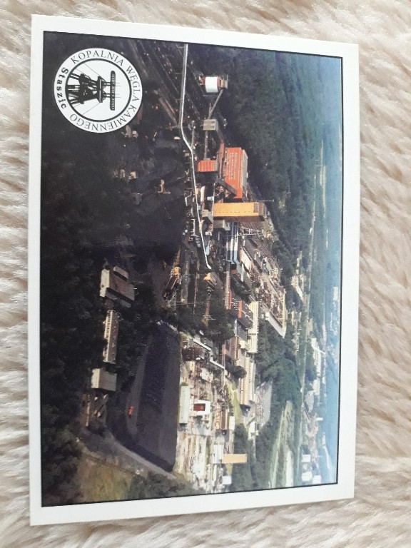 Kwk Staszic pocztówka Katowice kopalnia Giszowiec