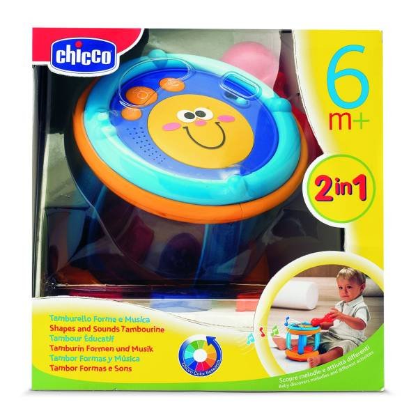 6120 CHICCO SORTER KLOCKÓW BĘBENEK TAMBURYN 2W1