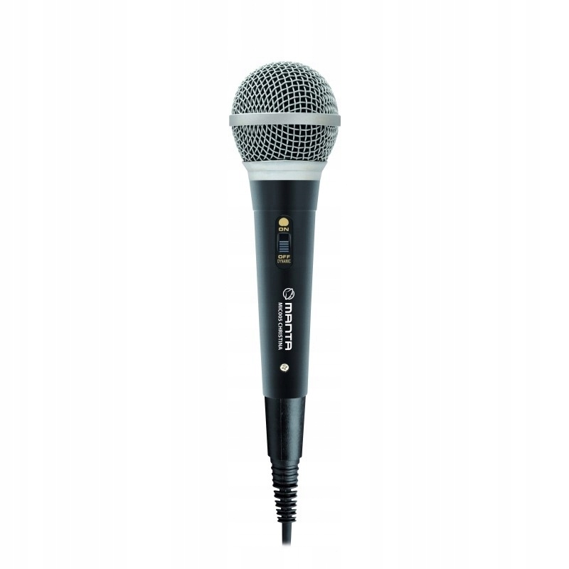 MANTA Mikrofon karaoke przewodowy 3m 6,3mm