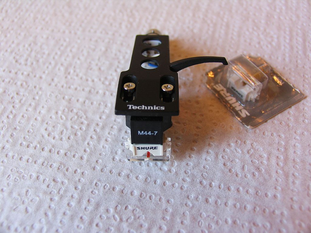 Technics Headshell + SHURE M44-7+Nowa Igła J.Nowy