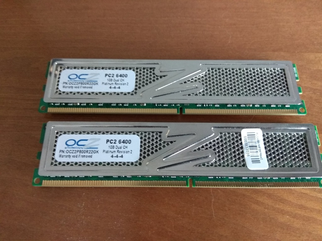 DDR2 2GB (2x1) PC2-6400 OCZ