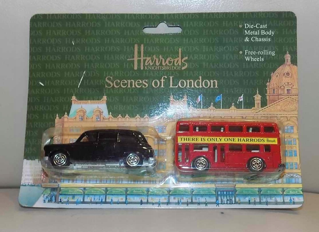 Harrods Model Atobus Piętrowy+London Taxi