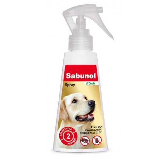DermaPharm Sabunol Spray przeciw pchłom i kleszczo