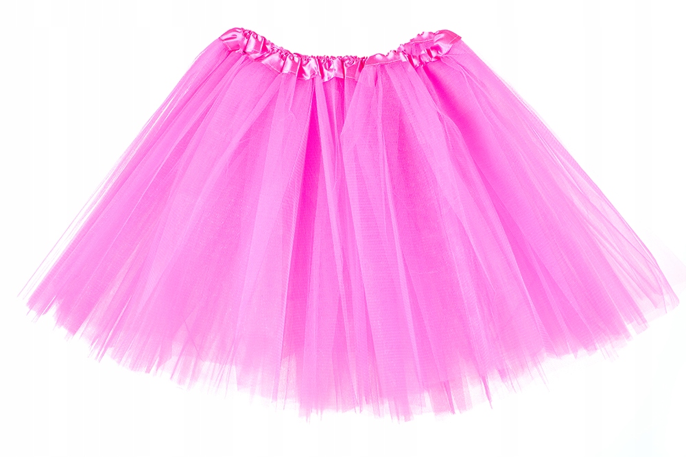 SPÓDNICZKA TIULOWA TUTU SPÓDNICA RÓŻOWA NEON 40 CM