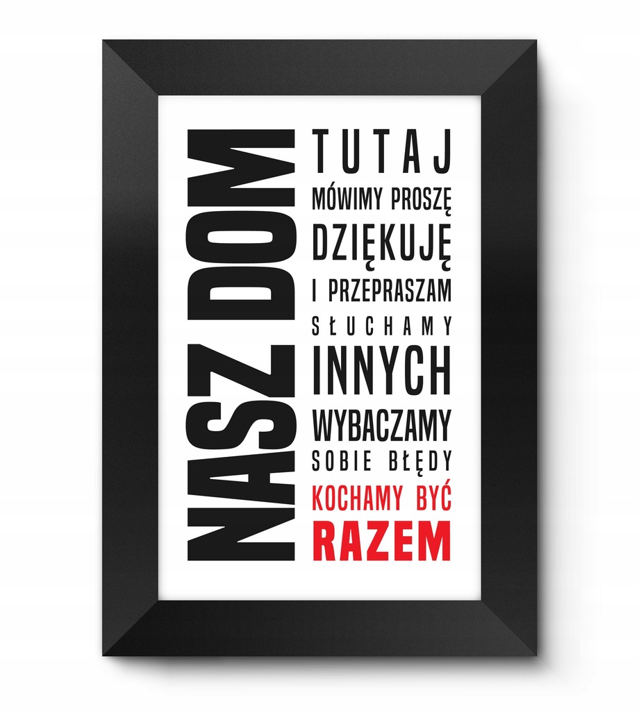 Obrazki z napisami w ramkach różne wzory