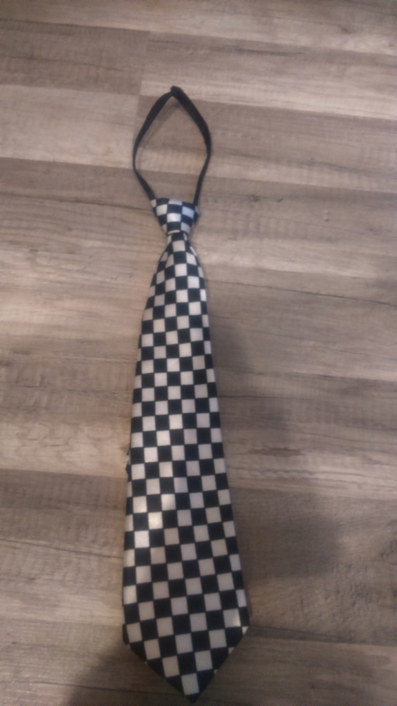 Krawat damski szachownica