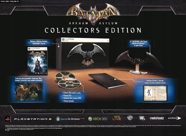 Batman: Arkham Asylum Edycja Kolekcjonerska PC