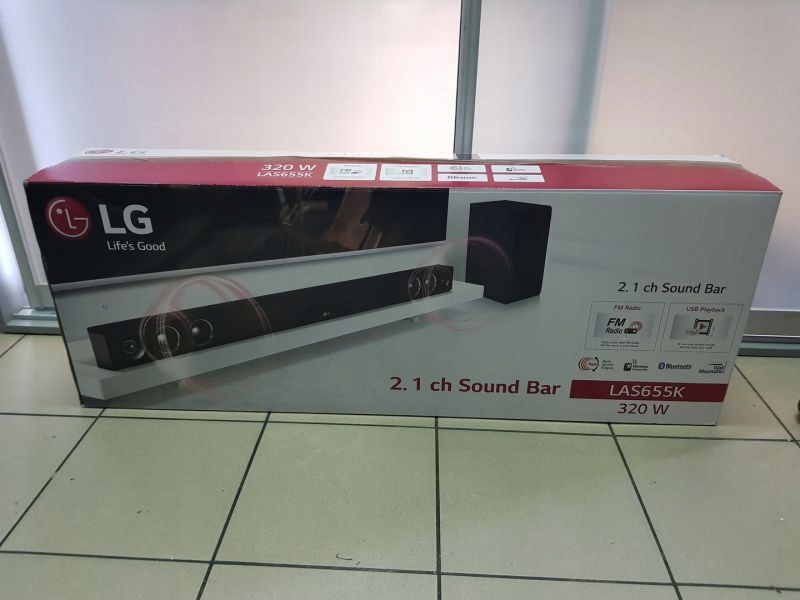 JAK NOWY SOUNDBAR LG LAS655K KOMPLET