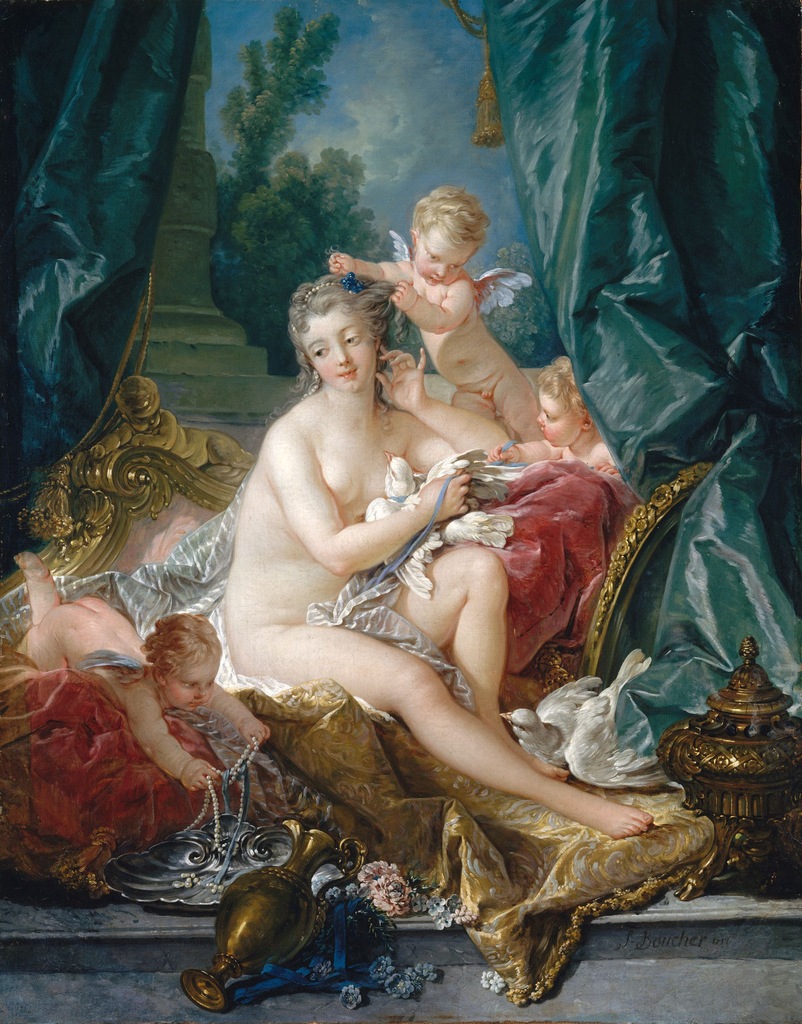 Obraz bawełna 60x50 cm Boucher Toaleta Wenus