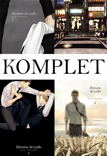 ZŁAMANE SKRZYDŁA TOMY 1-4 KOMPLET PL NOWE MANGI