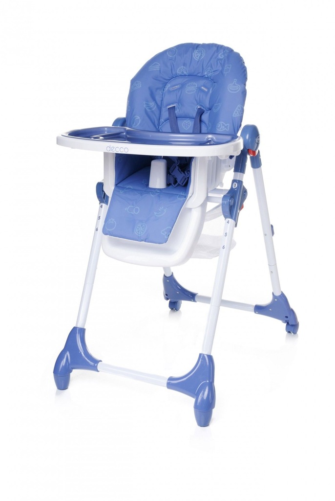 4 BABY Krzesełko DECCO niebieskie