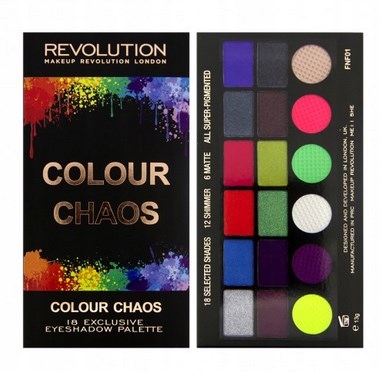 Makeup Revolution Colour Chaos Paleta Cieni