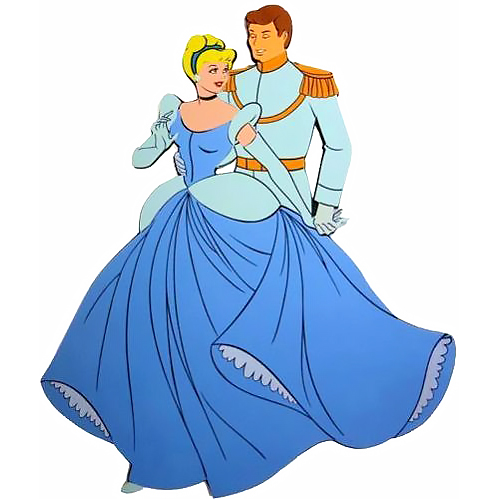 Dekoracja 3D piankowa Kopciuszek i Książę Disney