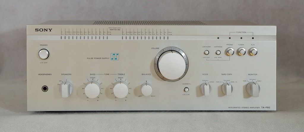 Sony TA-F60 wzmacniacz vintage. Pulse power