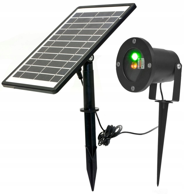 Laser Solarny Ogrodowy Projektor Laserowy Pilot