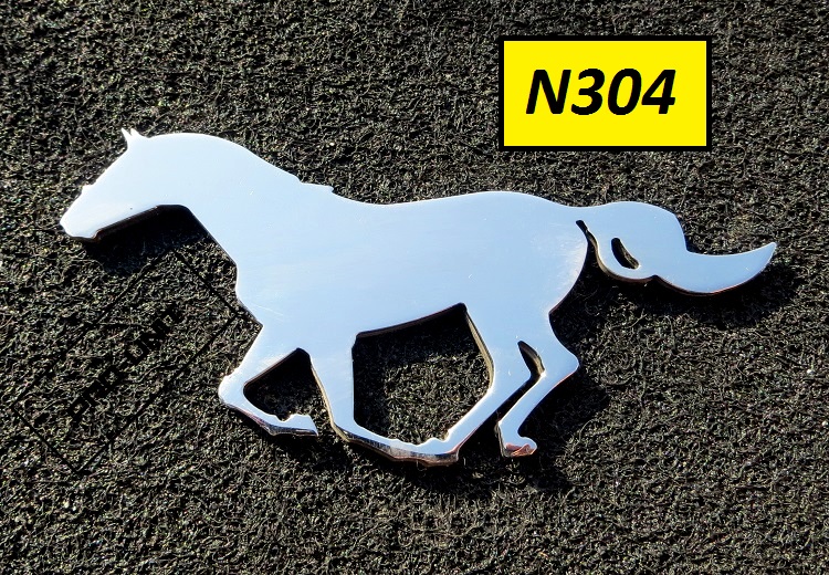 EMBLEMAT NA AUTO koń konnej konie podkowa INOX! 7184330409