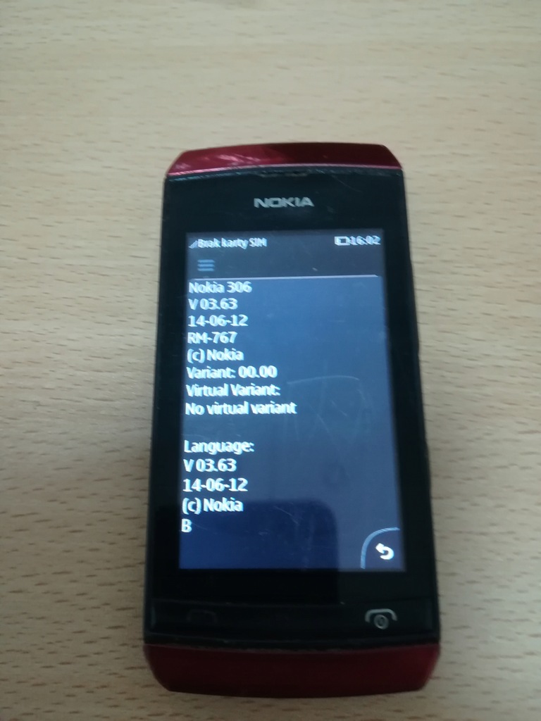 Nokia ASHA 306 RM-767