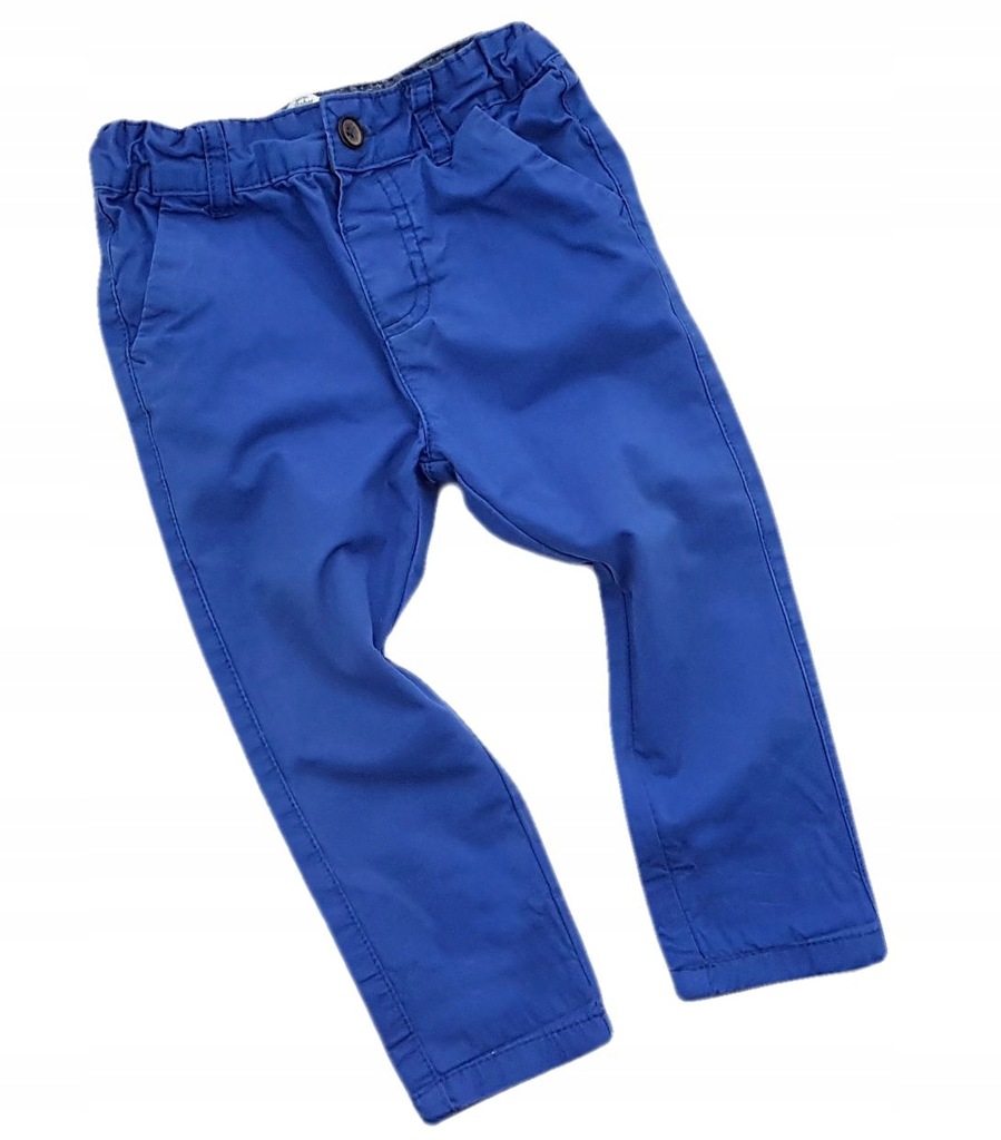 REBEL*Mega wystrzałowe niebieskie spodnie*92 1,5-2