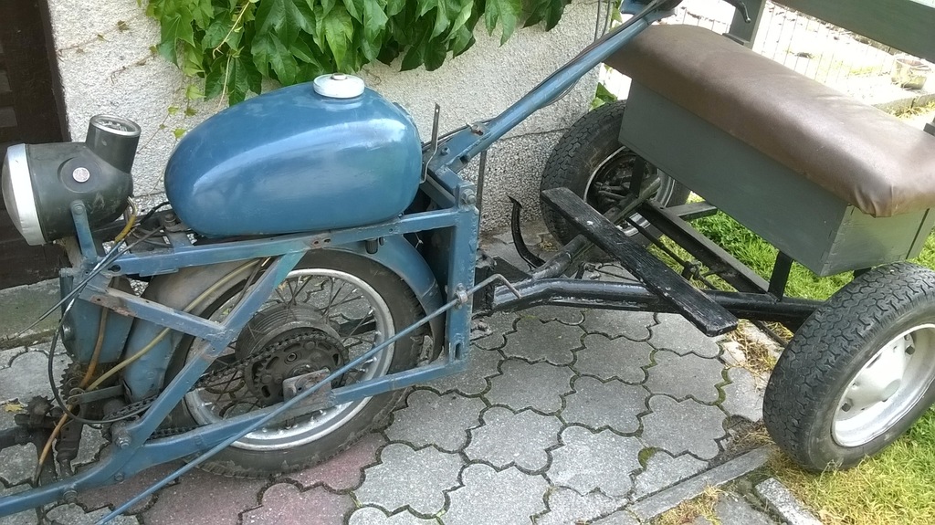 Trójkołowiec,WSK, motocykl SAM, DZIK