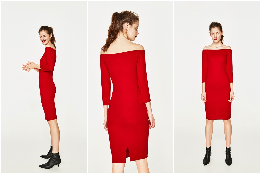 sukienka zara 3 4 rekaw sukienka zara 3 4 rekaw