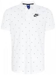 Koszulka polo męska Nike biało-czarna XL