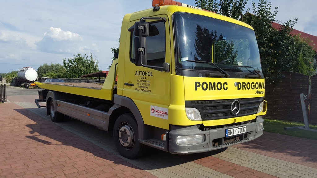 MERCEDES ATEGO HOLOWNIK POMOC DROGOWA LAWETA