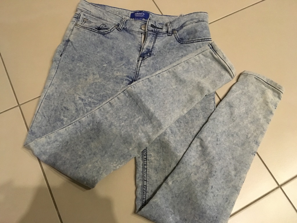 Spodnie jeansowe ADIDAS Marmurki W27L32 