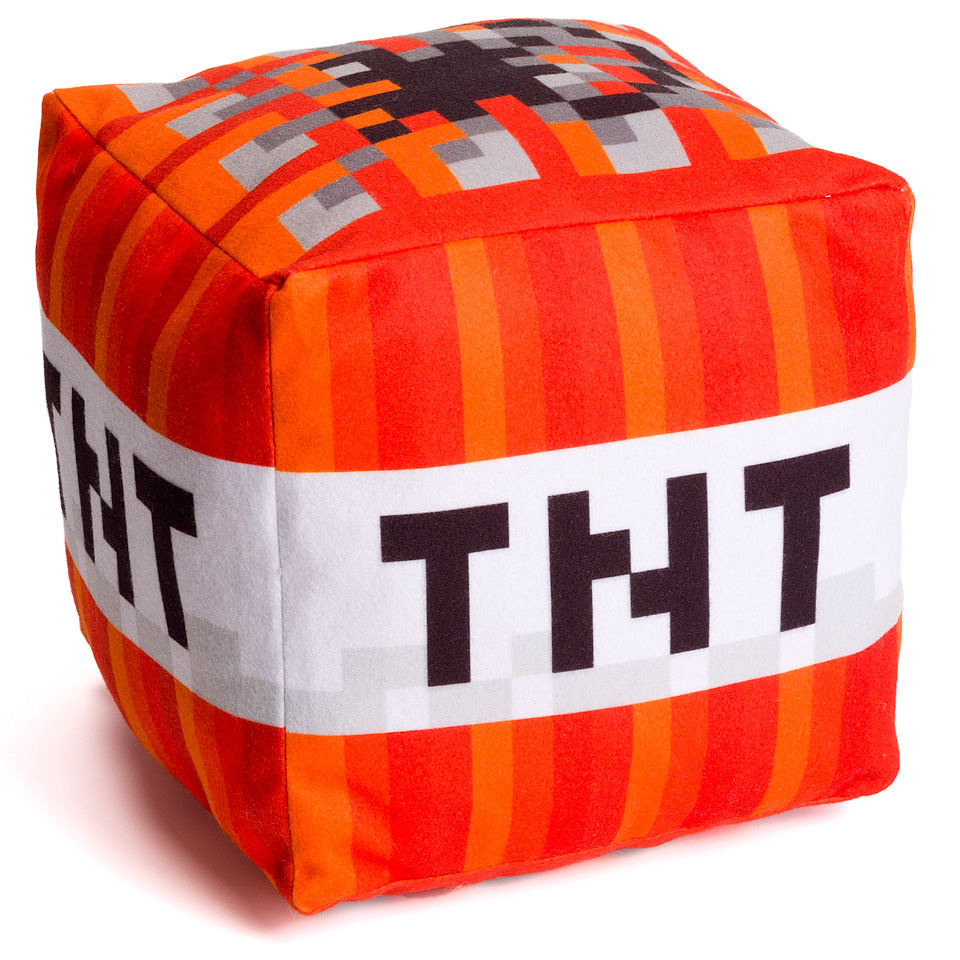 MINECRAFT pluszak poduszka BLOK TNT