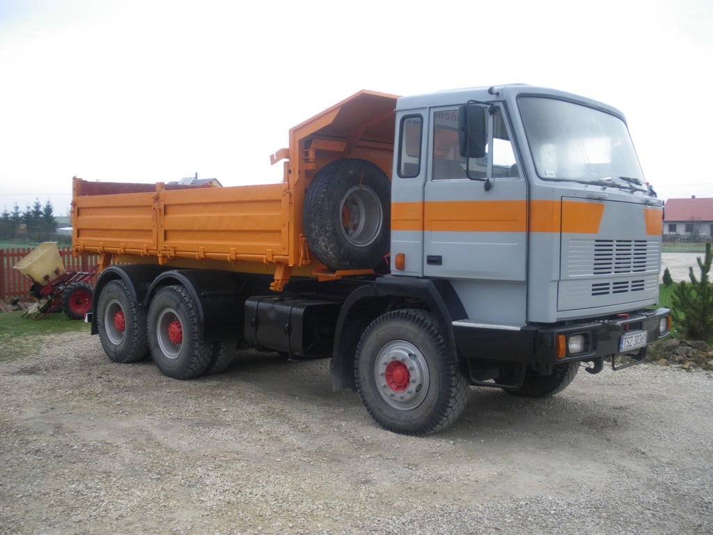 JELCZ-STEYR 6X4, PŁUG, CZOŁOWNICA(NIE MAN,TATRA)