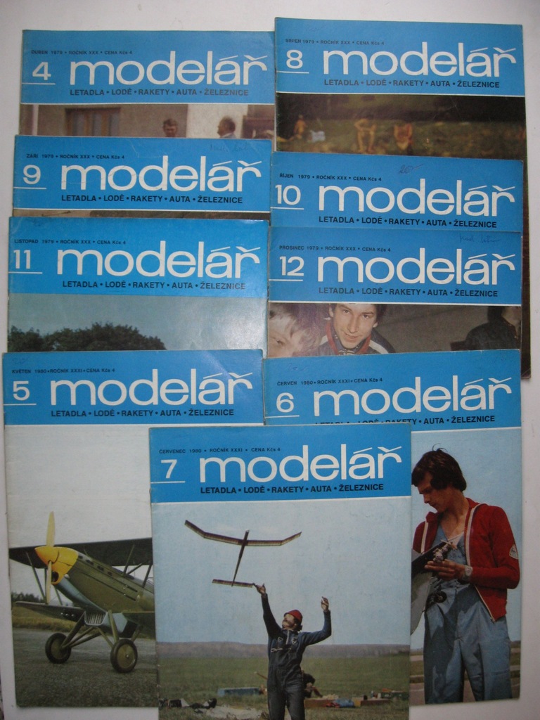 Modelarz MODELAR czeski 11 numerów 1979-1981
