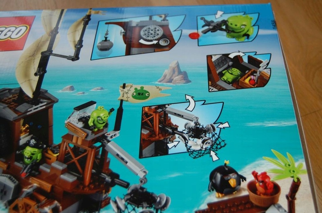 Lego Angry Birds 75825 Piggy Pirate Ship . Nowy - 7719634676 ...