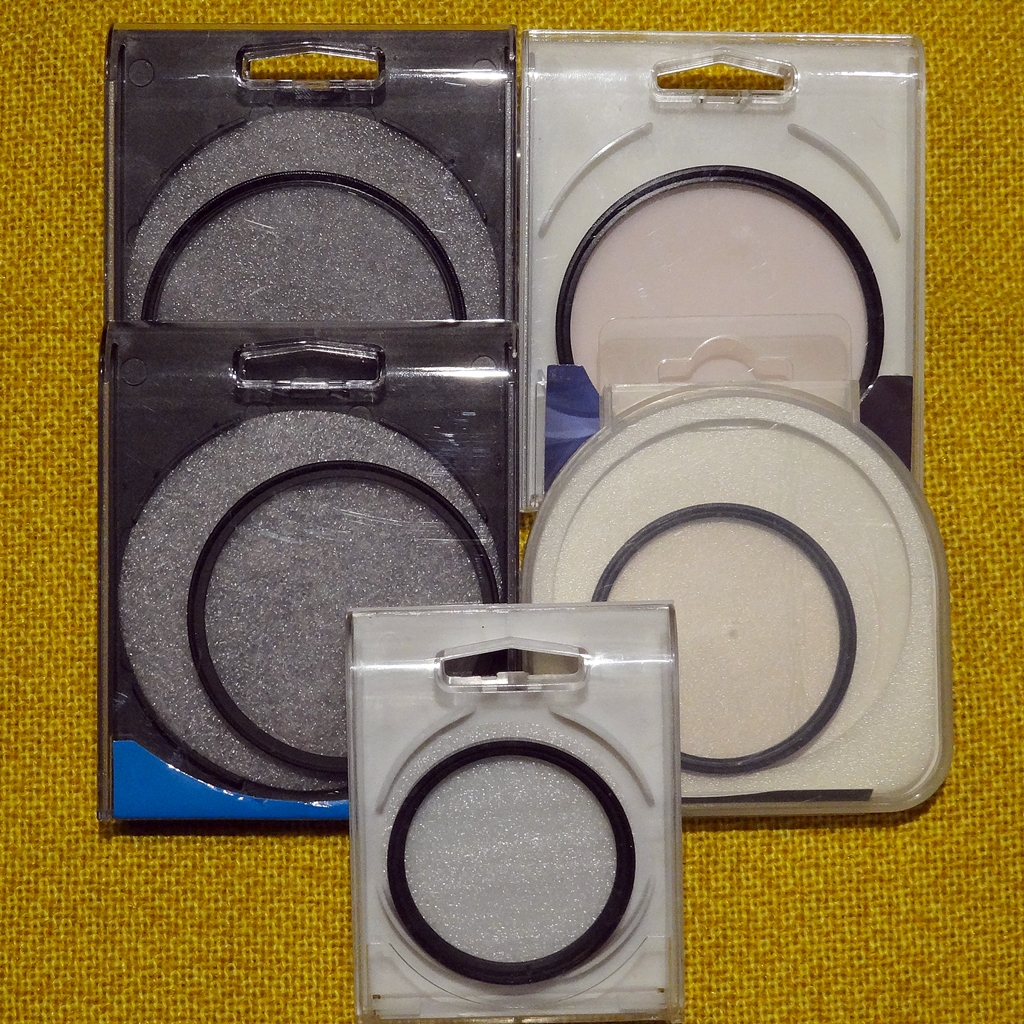 Zestaw filtrów foto 5 sztuk (UV, 1A, 1B)